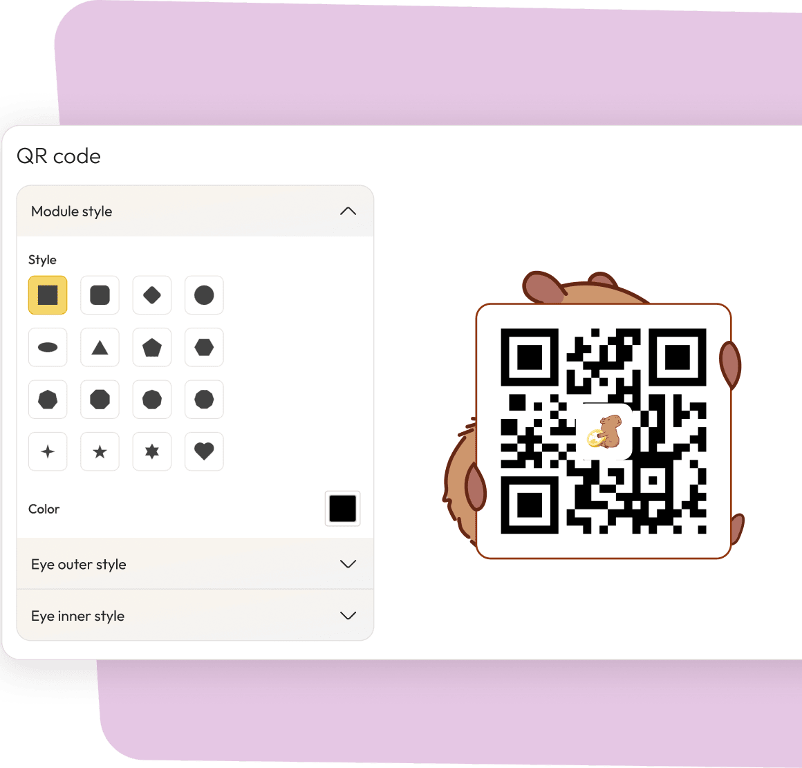 Get your QR code - Generate a QR code you can place anywhere