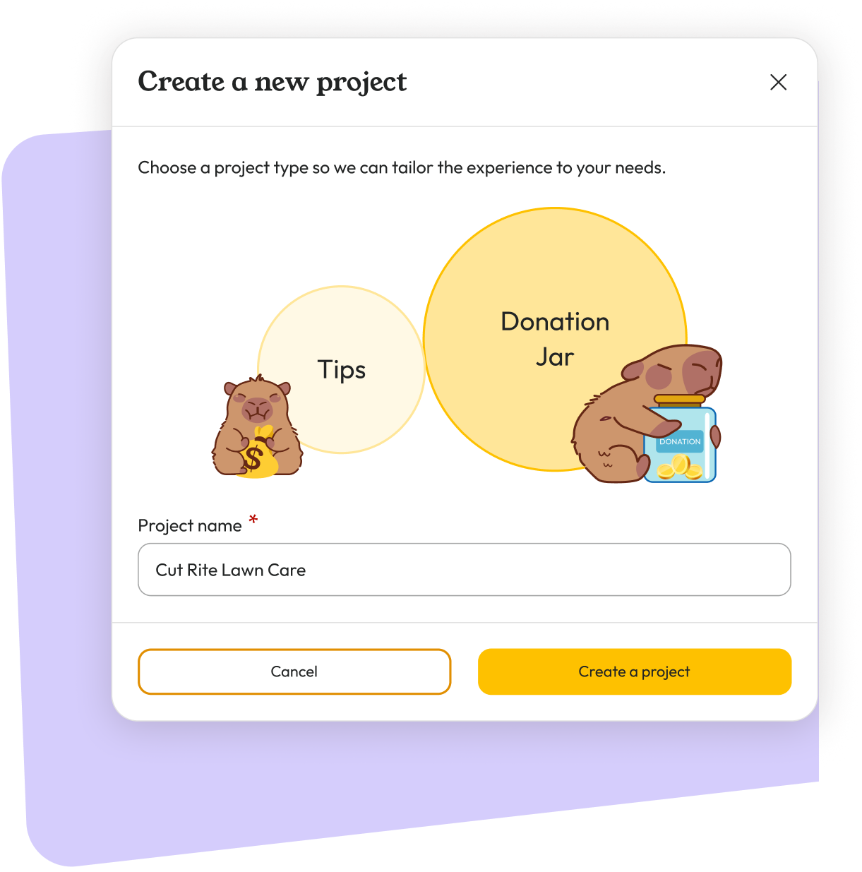 How it works - Create a new project